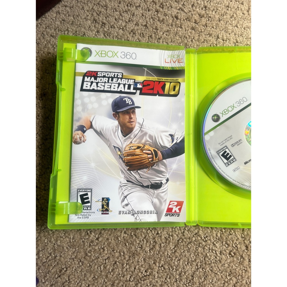 Major‎ League Baseball 2K10 MLB 2K10 Xbox 360 Complete Evan Longoria C - Picture 3 of 4